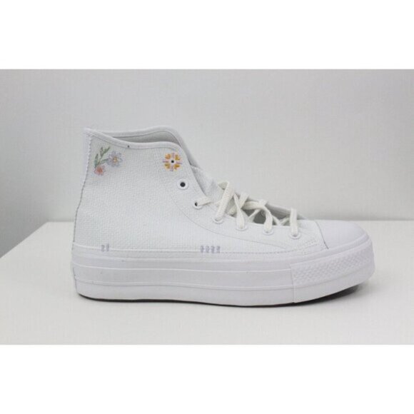 Converse Women Shoes Chuck Taylor All Star Lift Hi Top A05068C White Sz 10.5 - Picture 11 of 16